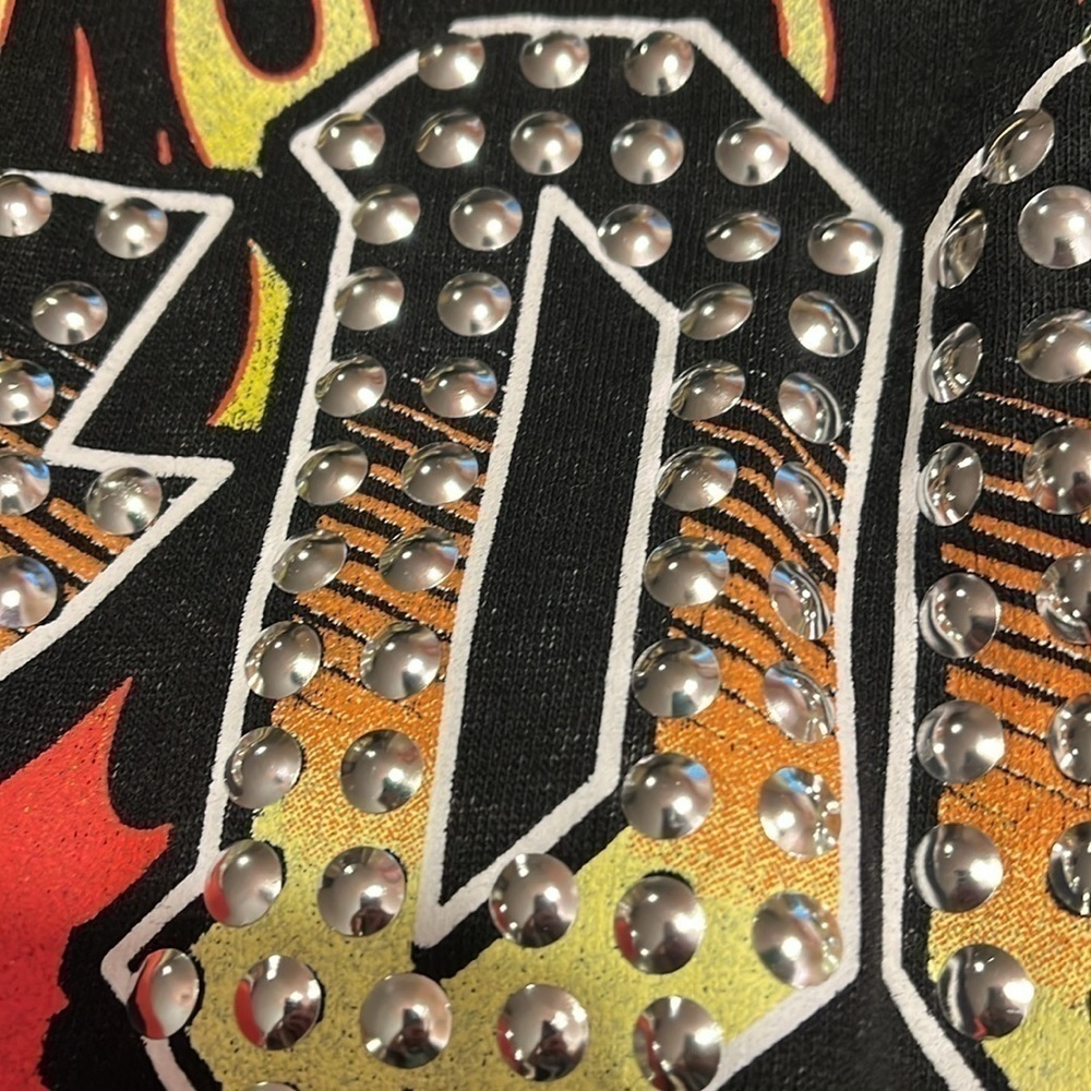 AC/DC Highway To Hell Black Studded Sweatshirt Sz S NWT - Picture 7 of 7